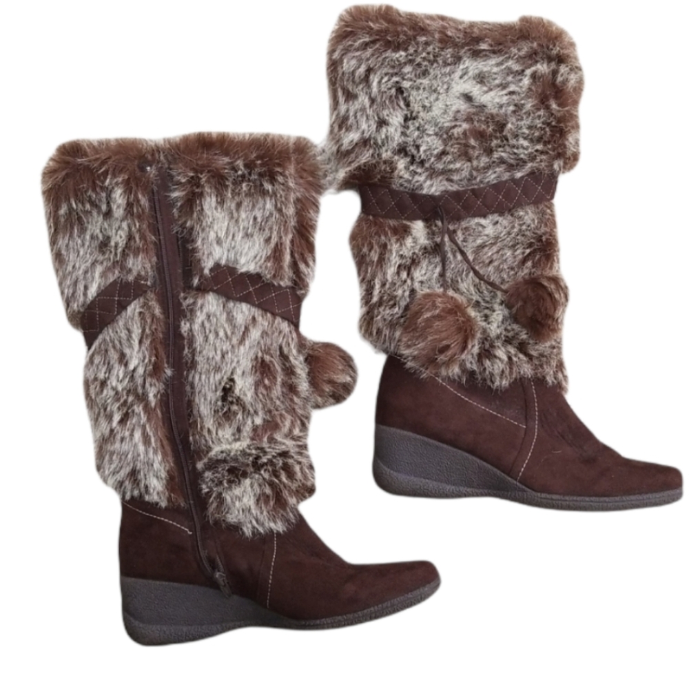 Rasolli Faux Fur Boots